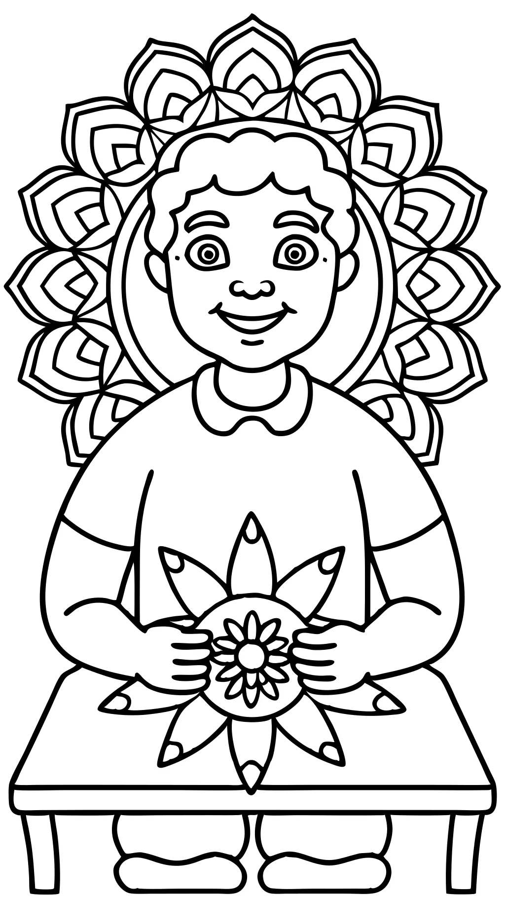 man coloring page